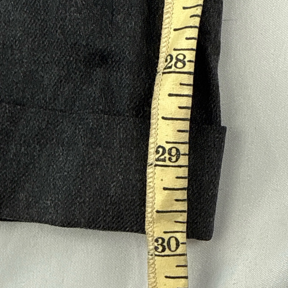 Brooks Brothers Vintage Men's Charcoal Dress Pants Pleated Cuffed Size 32 - Picture 7 of 9